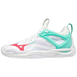 Zapatillas Balonmano Mizuno Wave Mirage 3 Mujer Blancos/Verdes/Rojos | Mexico-180543